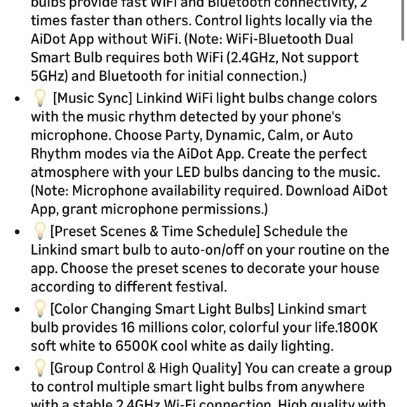 Linkind Smart LED Bulbs with Color Changing Feature - Picture 3 of 4